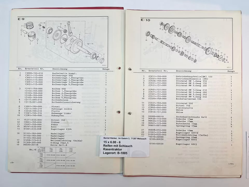 Ersatzteilkatalog XL50 XL 50 Baujahr 1977 - 1983 Honda Ersatzteilliste
