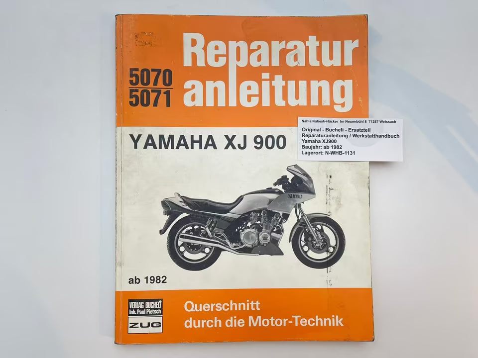 WORKSHOP MANUAL _ GERMAN _ original _ SUZUKI_ GSX 750 _ year of manufacture 1998