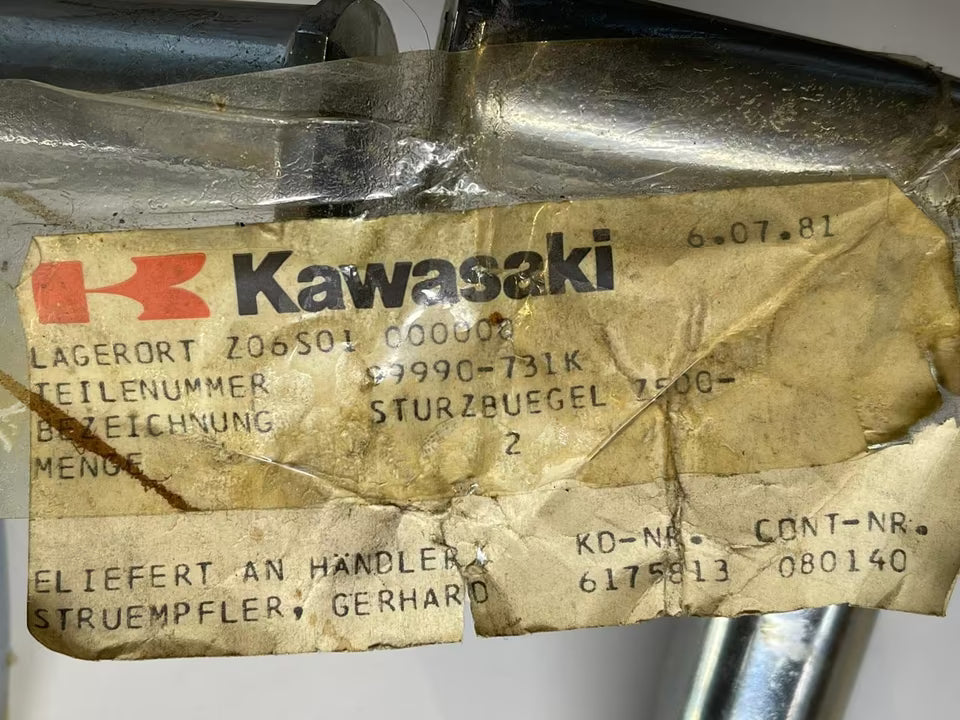 Sturzbügel Z500 Z 500 Z550 Z 550 Bj. 1979 - 1982 original Kawasaki Motorschutzbügel