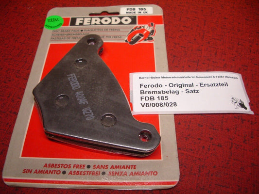 Rear brake pads Harley Davidson _ FXWG Wide Glide _ 1340 cc _ FDB 185