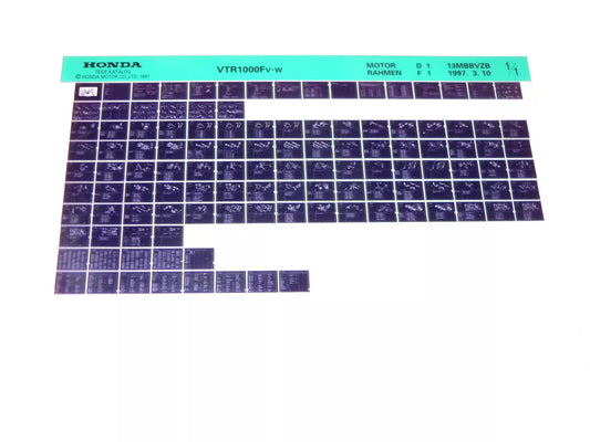 Microfich spare parts list _ VTR 1000 F _ VTR1000 F _ SC36 _ Year 1997 - 1998