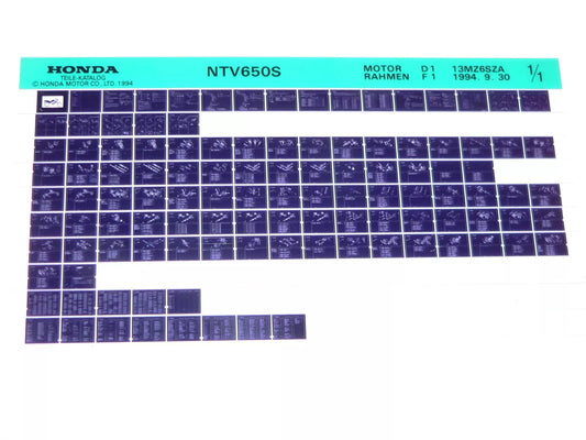 Microfich spare parts list _ NTV 650 _ NTV650 _ Revere _ RC33 _Year of manufacture 1995