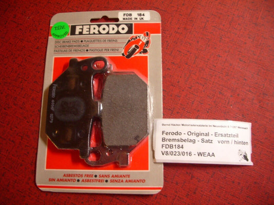 Brake pads _ brake pad set _ front _ RD 400 _ year of manufacture 1978 - 1979 _ FDB184