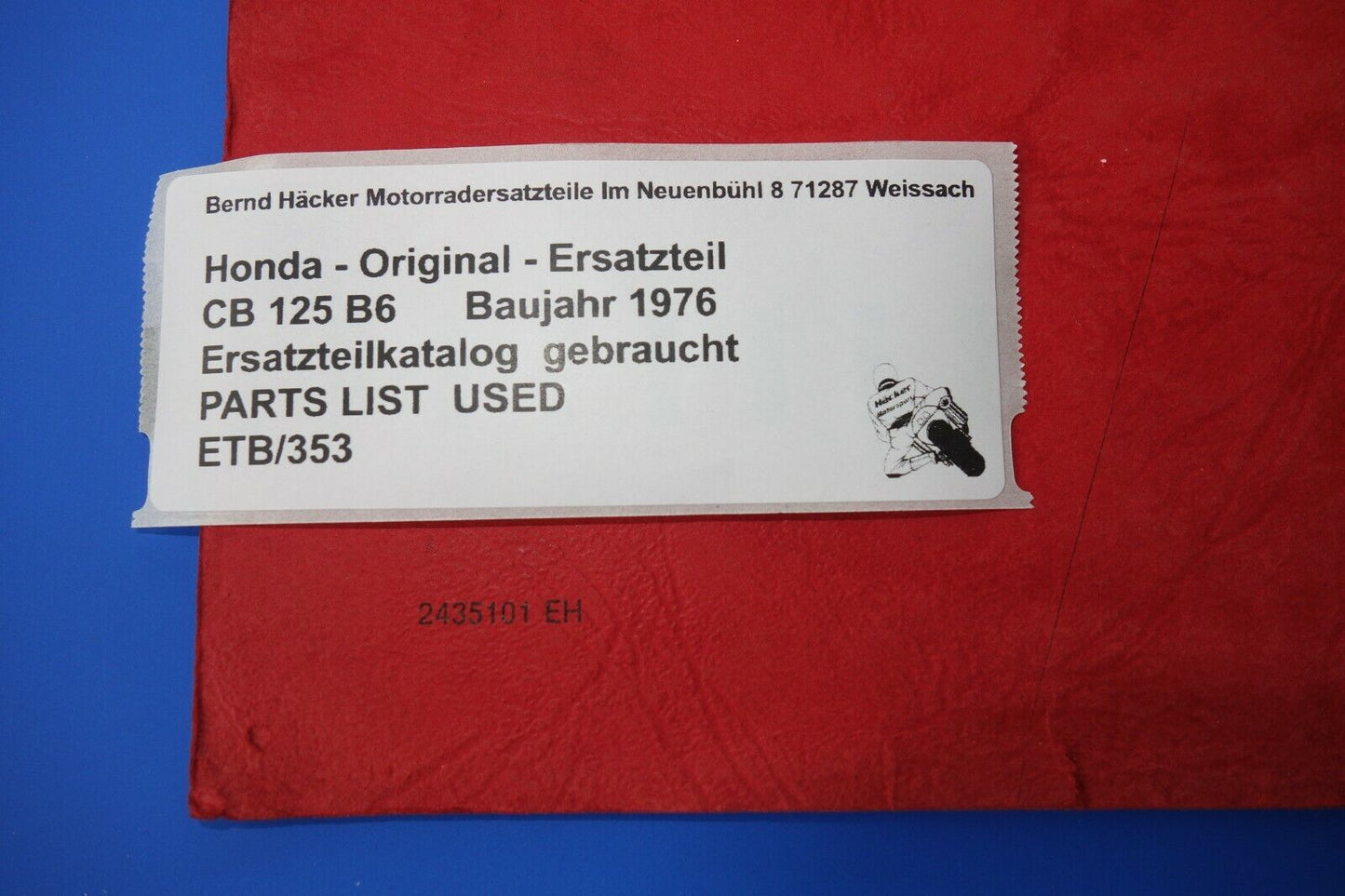 Ersatzteilkatalog _ Teileliste _ PARTSLIST _ Honda _ XL 50 _ Baujahr 1977