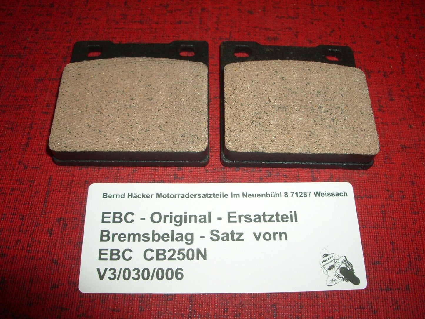 EBC brake pads _ brake pad set _ front _ CB 250 N _ CB 400 ND _ FA 045