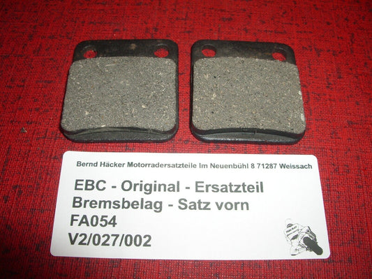 Brake pad _ brake pads _ set _ rear _ Kawasaki _KLX 125 D _ EBC FA 054