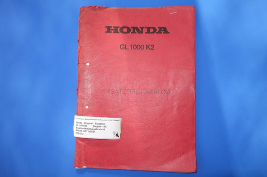 Spare parts catalogue _ Parts list _ PARTSLIST _ Honda _ GL 1000 K2 _ Year of manufacture 1977