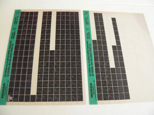 Microfich _ Spare parts list _ GL 1500 SE _ GL1500 A _ Aspencade _ Year 1993 - 1995