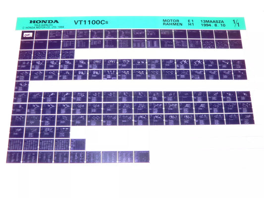 Microfich spare parts list _ VT 1100 C_ VT1100 C _ Shadow _ SC32 _ Year of manufacture 1995