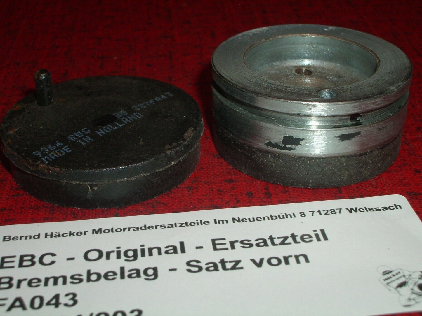 EBC _ Bremsbeläge _ vorn _CB 125 K6 _ Baujahr 1976 _ 45340 / 45345-351-700