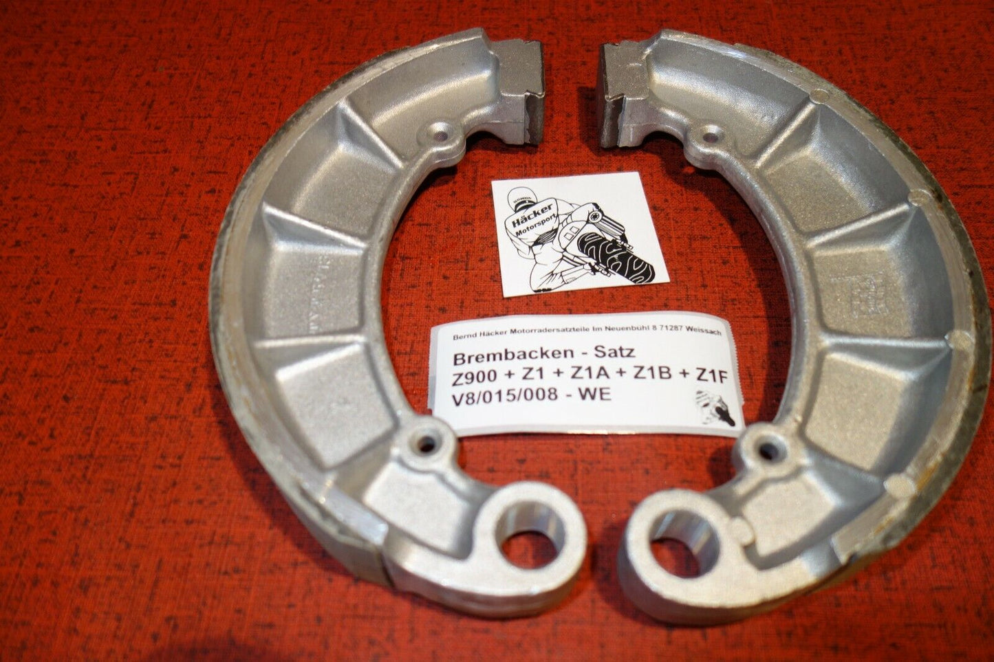 Rear brake shoes _ Kawasaki _ Z 900 _ Z1 _ Z1A _ Z1B _ Z1F_ year 1973 - 1976