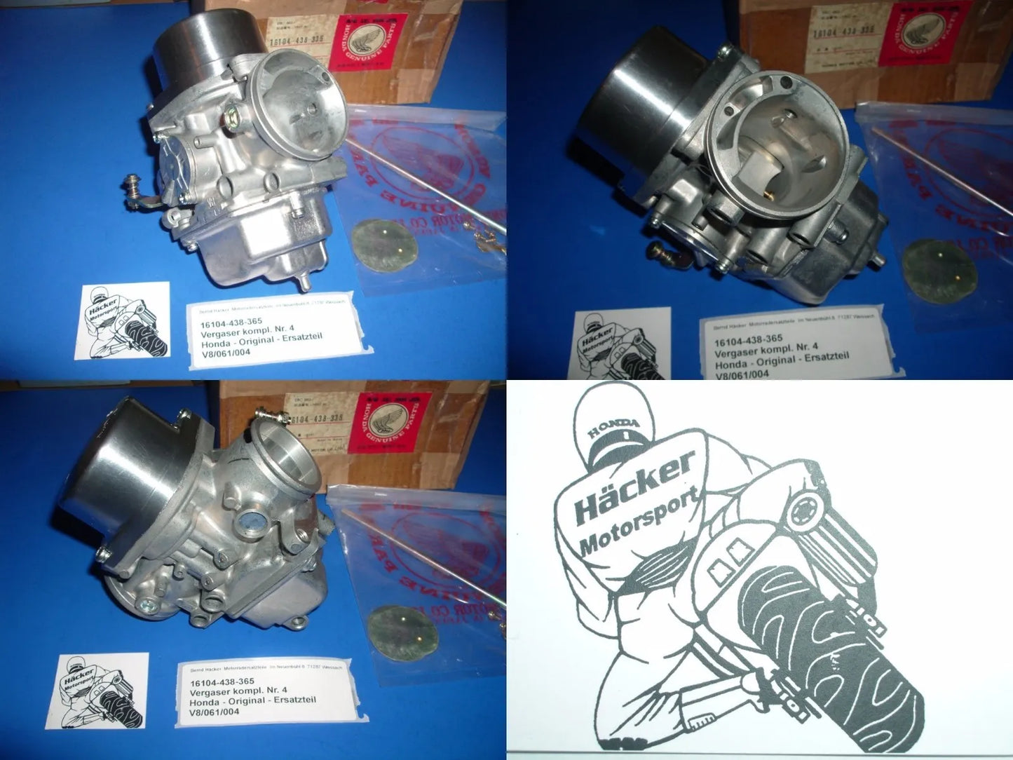 Vergaser _ CARBURETOR ASSY. 4 _ CB 900 F _CB900 F2 _ 1980 - 1982 _ 16104-438-365