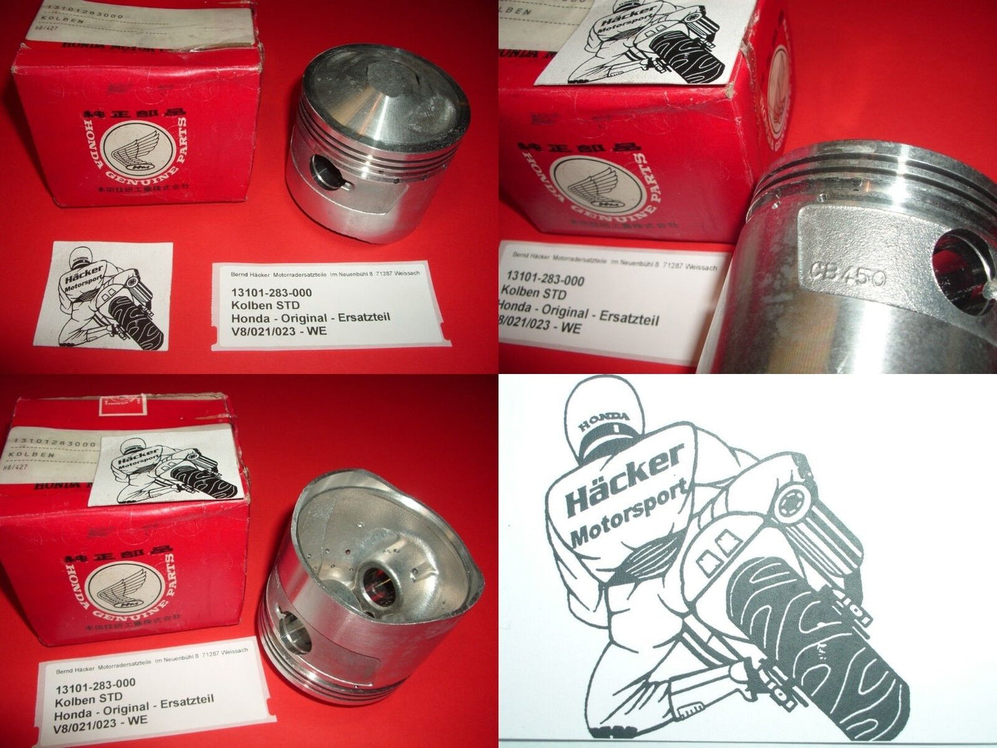 Piston _ Piston _ STD _ 70.00 mm _ CB 450 _ CB450 _ 1965 -1968 _ 13101-283-000