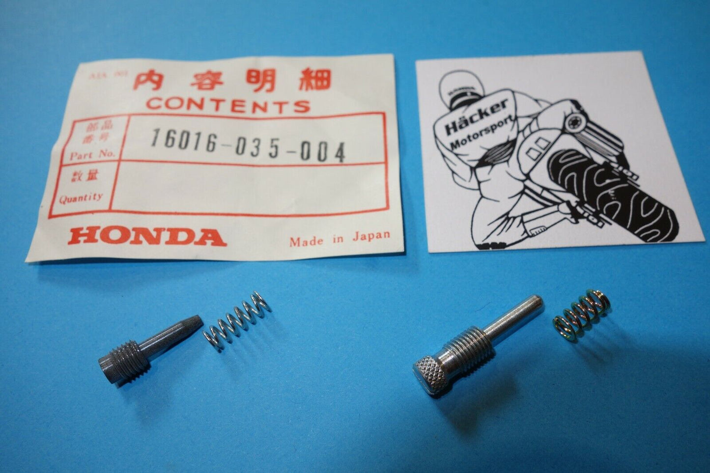 Air screw + idle screw set _ CB 100 K0 + K1 + K2 _ 16016-035-004