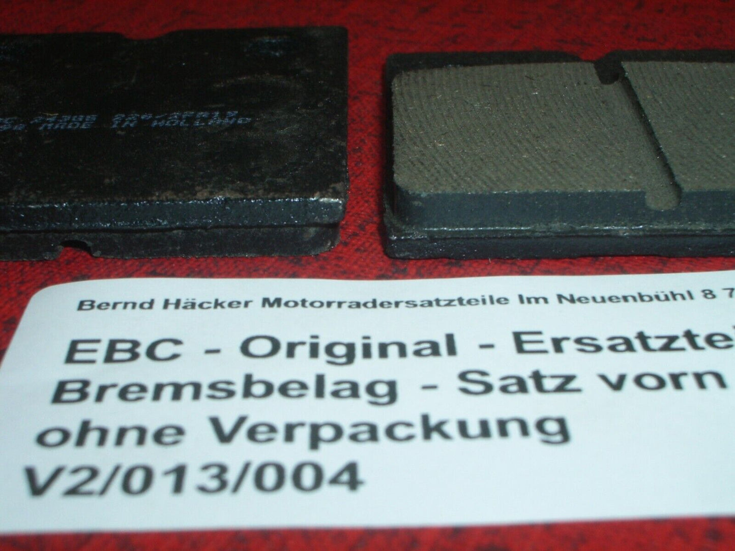 Brake pads _ front / rear _ Ducati _ Supersport 900 SS _1975 - 1976_ EBC FA019