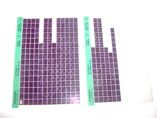 Microfich spare parts list _ ST 1100 _ ST 1100 A (ABS) year of manufacture 1995 + 1996 + 1997