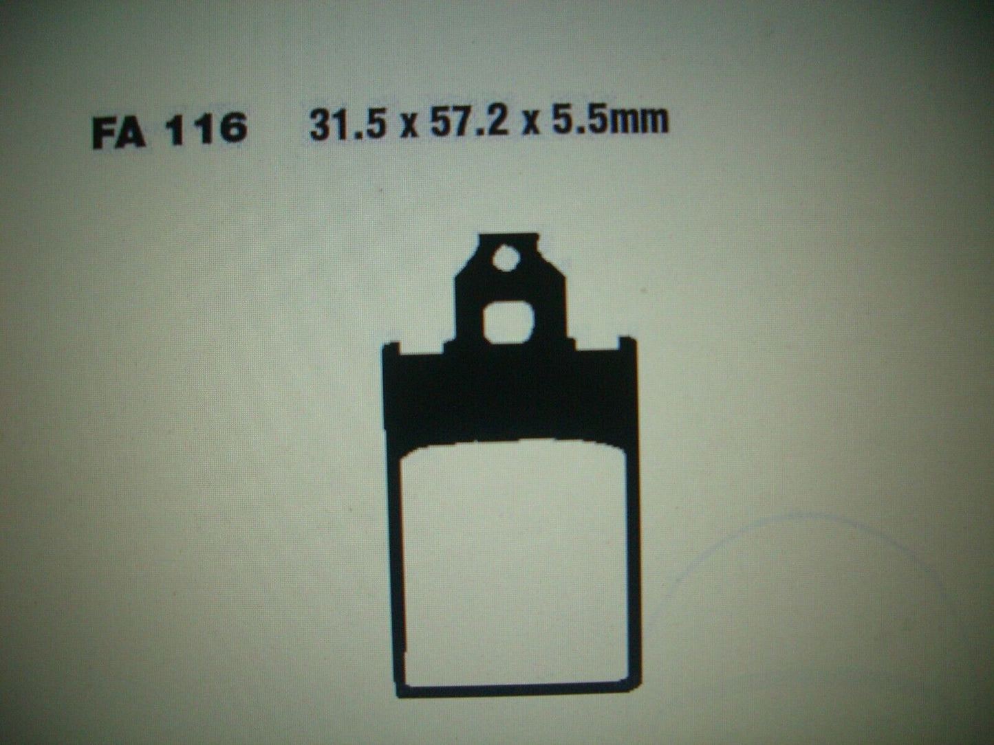 Brake pad _ brake pads _ front _ Aprilia Red Rose _ Simson Sperber _ EBC FA116