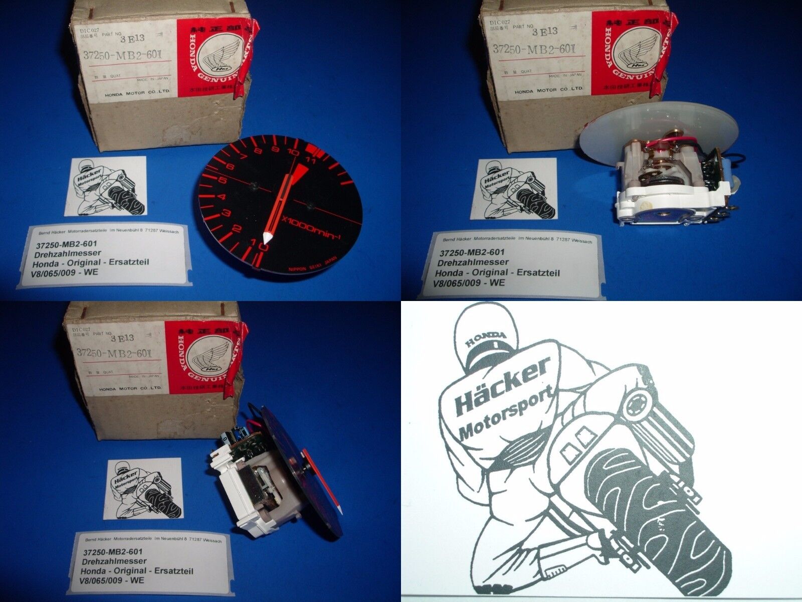 Drehzahlmesser_ TACHOMETER ASSY. _ VF 750 F _ Baujahr 1983 _ 37250-MB2-601