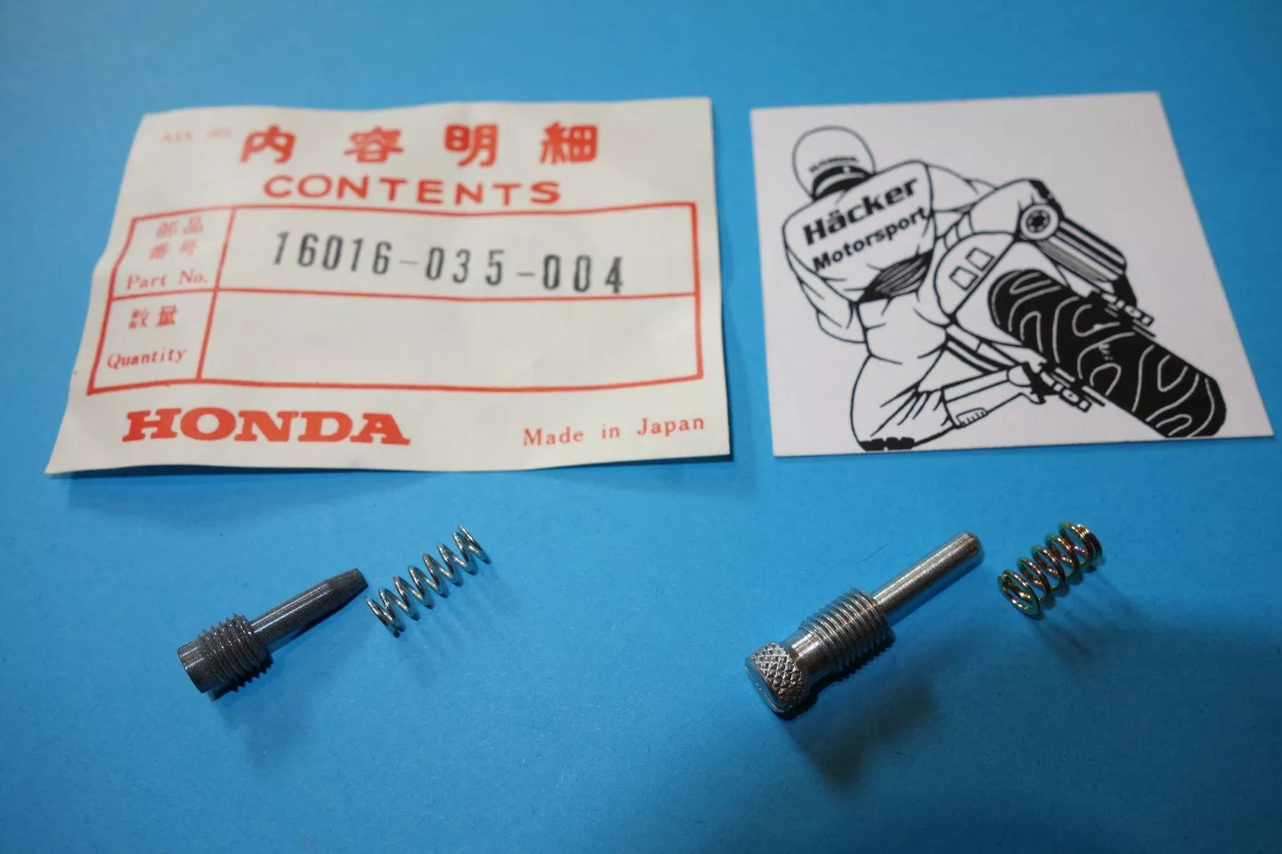 Air screw + idle screw set _ SL 100 K0 + K1 + K2 + K3 _ 16016-035-004