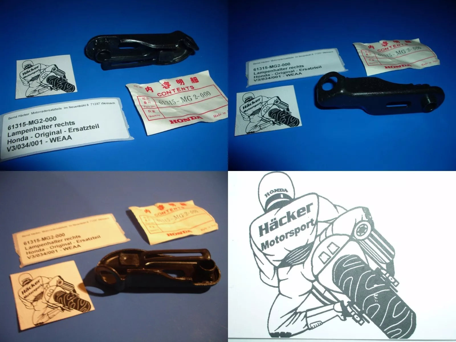 Lampenhalter rechts _ STAY, R. HEADLIGHT _ XL 600 R _1983 +1987 _ 61315-MG2-000