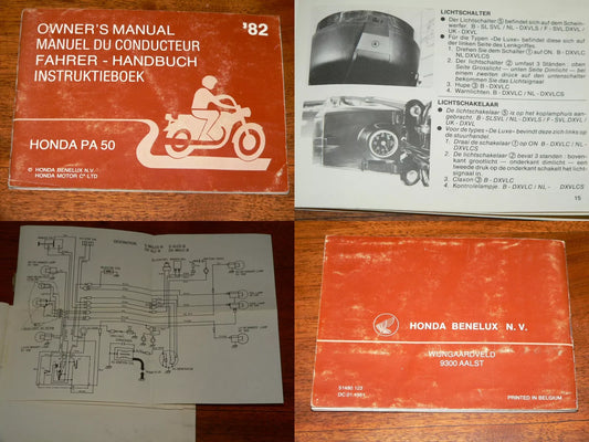 Driver's Manual _ Owners Manual _ PA 50 _ PA 50 _ Year of manufacture 1982 _ 51480123 _ TOP