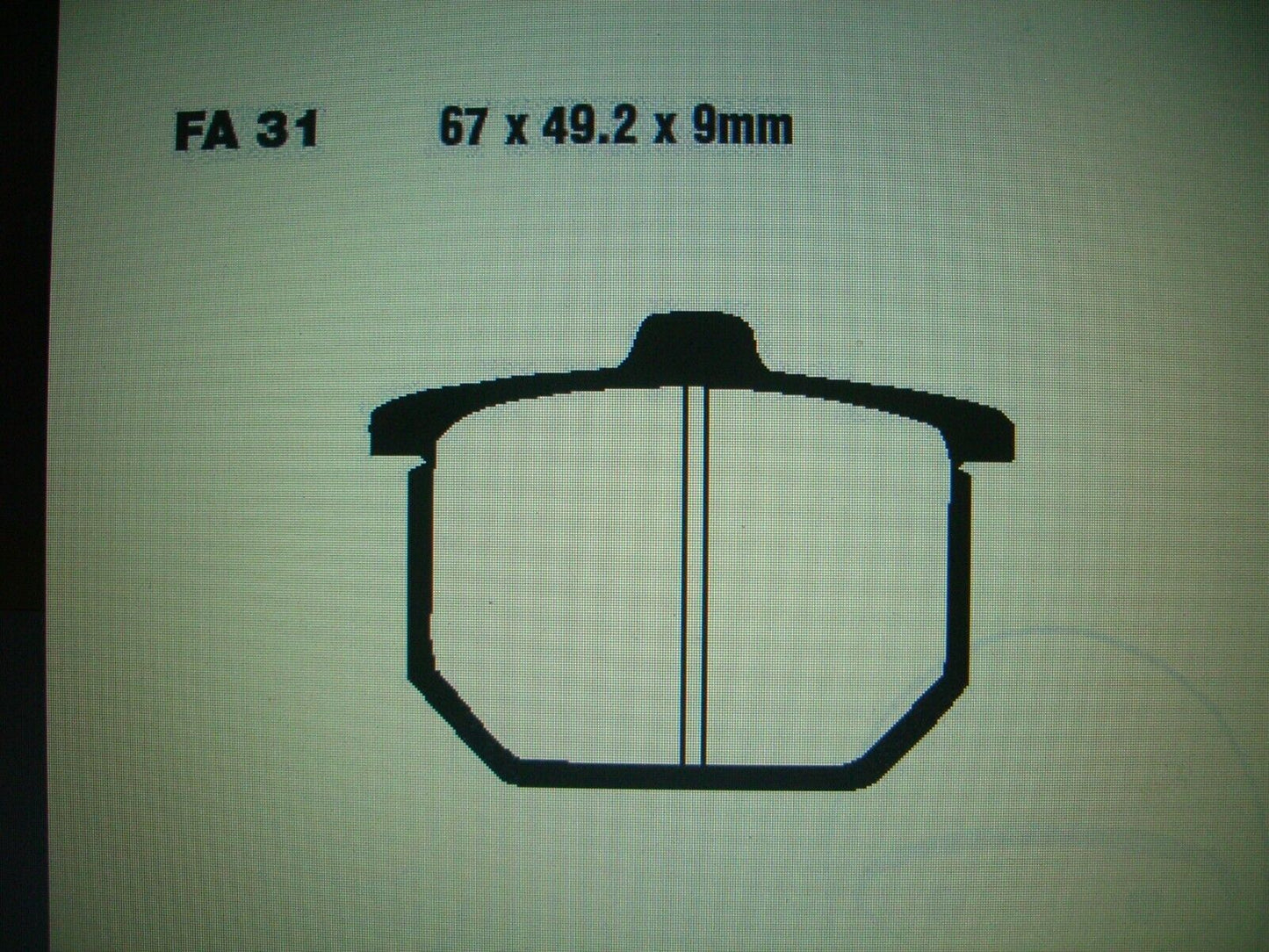 Brake pad set _ front + rear _ CB 750 F _ CB 900 F _ year of manufacture 1979 - 1981 _ EBC FA 031