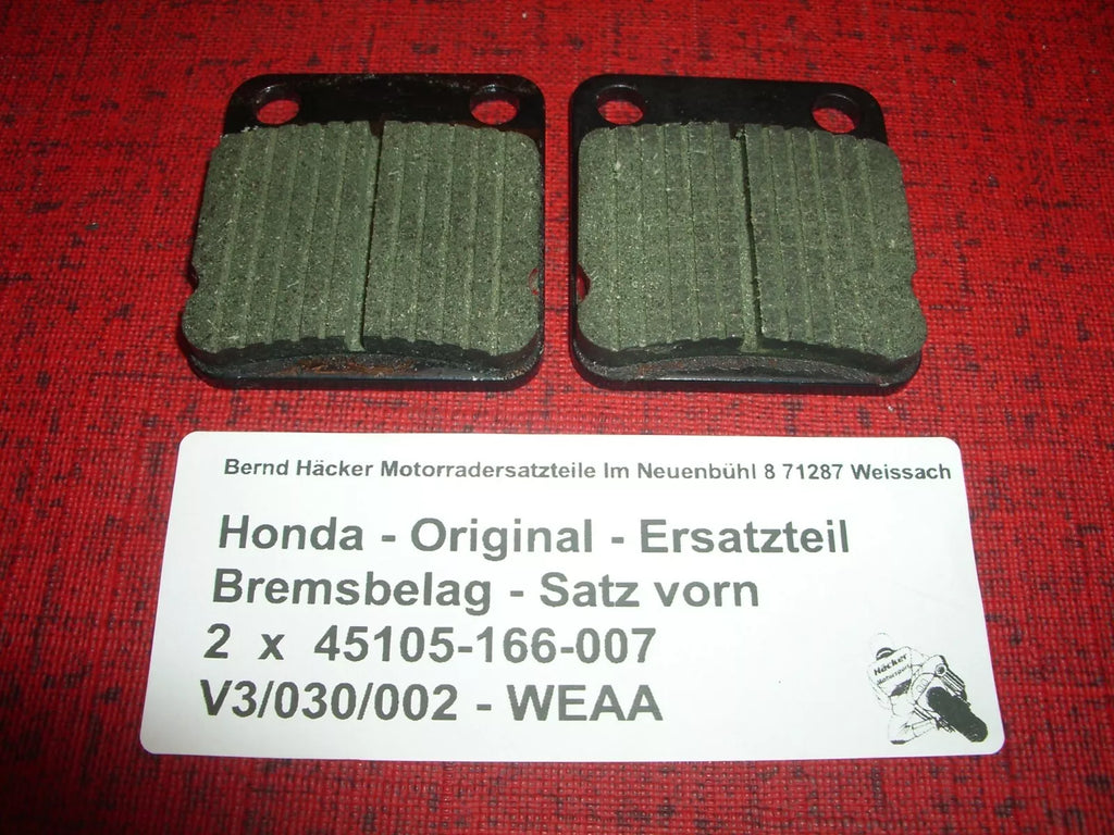 Original Bremsbeläge _ Bremsbelag - Satz _ vorn _ CG 125 E _ 2004-2008 _ FA 054_