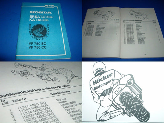 Spare parts catalogue _ Parts catalogue _ Parts list _ PARTS CATALOG _ VF 750 S _ 1982