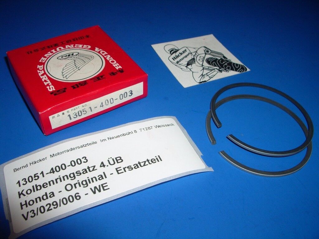 Piston rings 4.ÜB _ RING SET, PISTON 1,00 _ NOS _ CR 125 _ 76-78 _ 13051-400-003