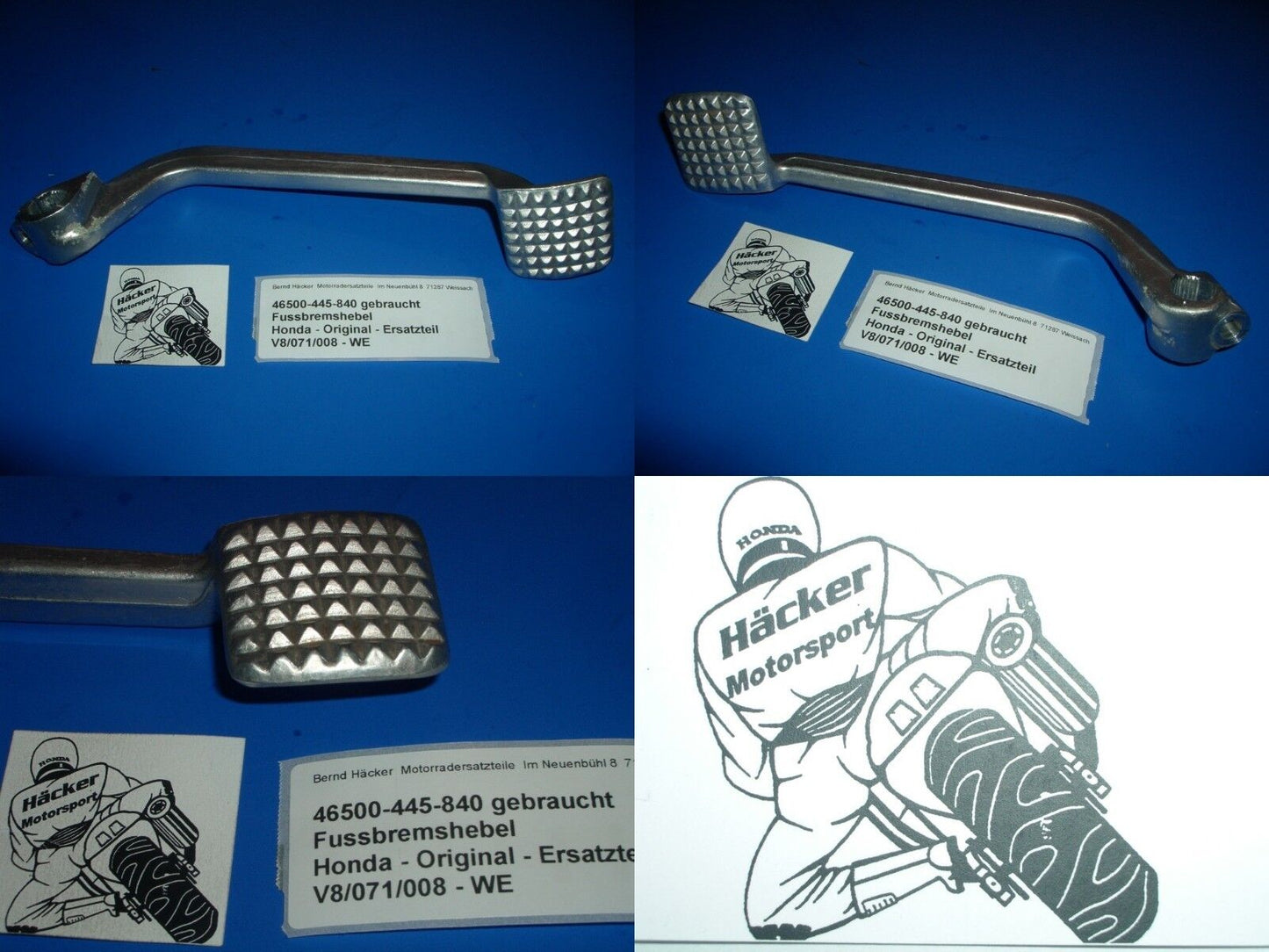 Fussbremshebel _ PEDAL, RR. BRAKE _ NOS_ CB 900 F _ CB 1100 F _ 46500-445-840