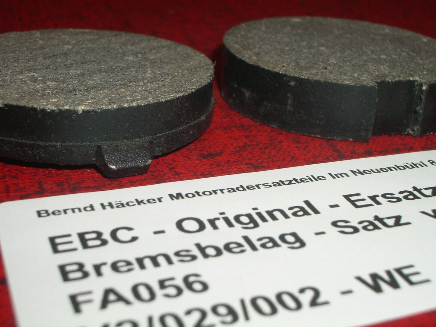 Brake pad _ brake pads _ set _ front _ Kreidler Florett 50 RS / GS _EBC FA056