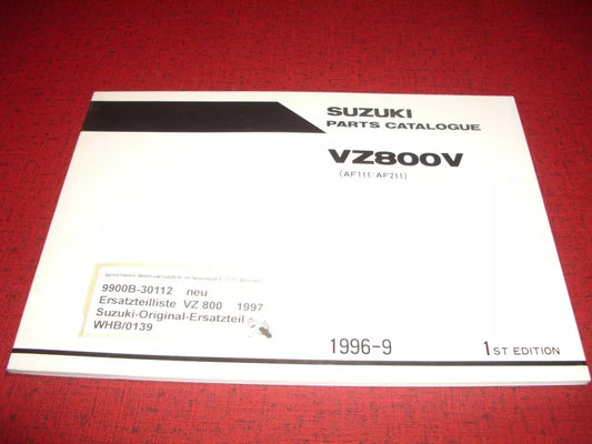 ERSATZTEILLISTE _ PARTS CATALOGUE _ SUZUKI _ VZ 800 _ BAUJAHR 1997