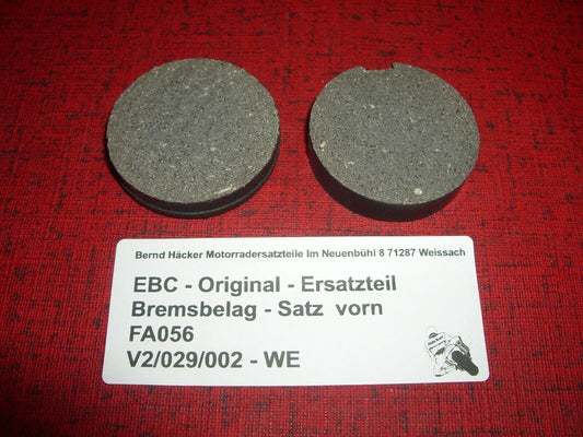 Brake pad _ brake pads _ set _ front _ Kreidler Florett 50 RS / GS _EBC FA056