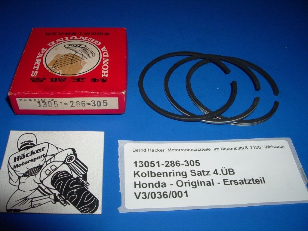 Piston rings 4.ÜB _ RING SET, PISTON _ CB 250 K + G5 + B4 _ 13051-286-305