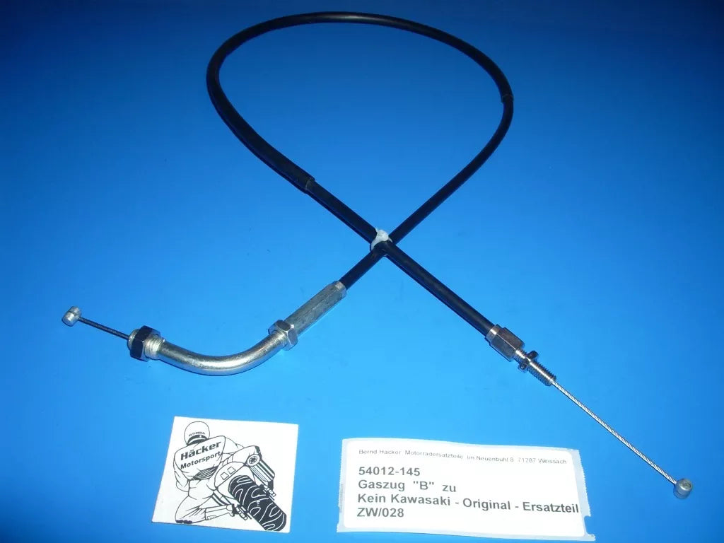 Gaszug zu _ CABLE, THROTTLE CLOSE _ Z 400 B + D _ Bj 1974 +1980 _ 54012-145