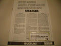Assembly instructions _ SET-UP MANUAL _ original _ SUZUKI_ RMX 250_ year of manufacture 1994