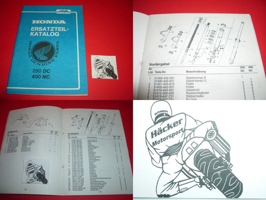 Ersatzteilbuch _ Ersatzteilliste _ Ersatzteilkatalog _ CB 250 ND _ Baujahr 1982