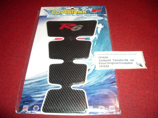 Tankpad _ Tankschutz _ Yamaha - YZF 600 R6 _ Modelle_ carbon - rot _ 1a Qualität