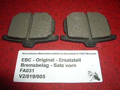 Brake pad set _ front + rear _ CB 750 F _ CB 900 F _ year of manufacture 1979 - 1981 _ EBC FA 031