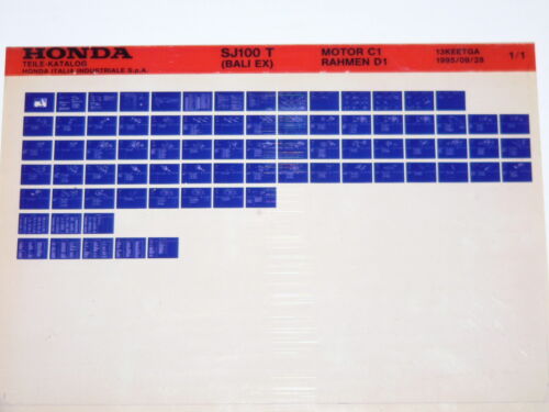 Microfich Ersatzteilliste _ SJ 100 _ SJ100 _ Bali Roller _ HF07 _ Baujahr 1996