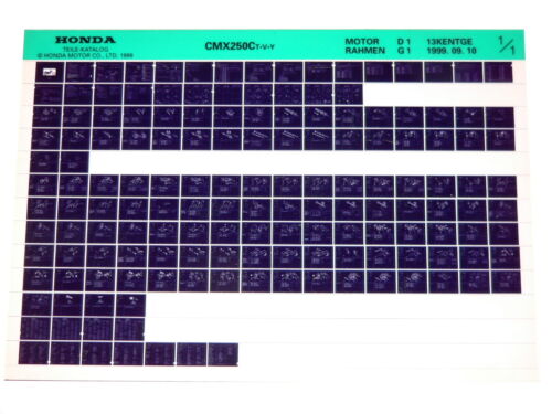 Microfich _ Spare parts list _ CMX 250 C _CMX250 C Rebel _ MC13 _ Year 1996 - 2000