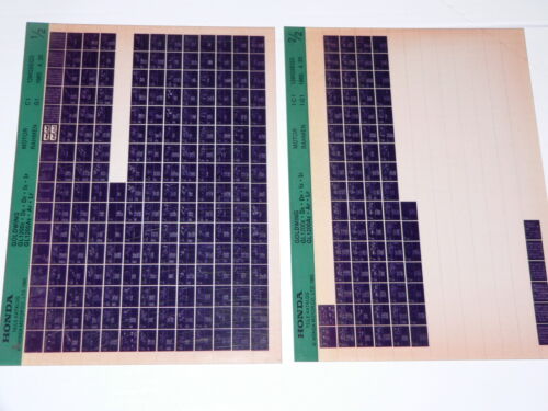 Microfich Ersatzteilliste _ GL 1200 _ GL1200 D_ Aspencade _ Baujahr 1984 - 1985