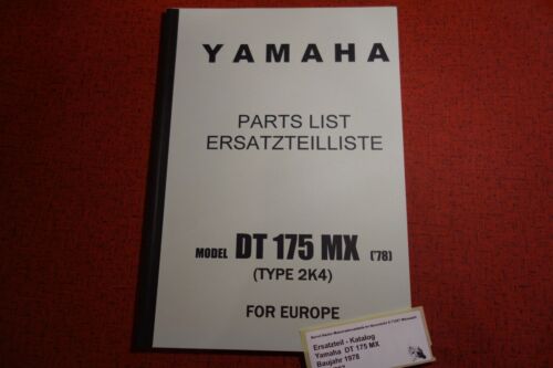 Spare parts catalogue _ Parts list _ PARTSLIST _ DT 175 _ Type 2K4 _ Year of manufacture 1978