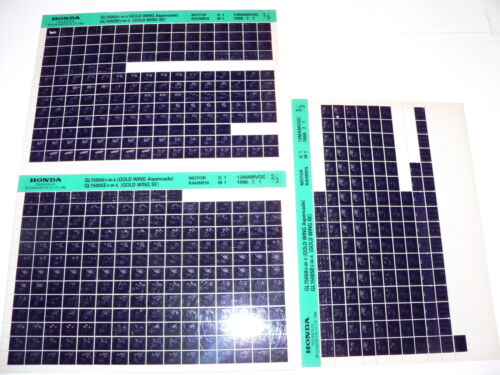 Microfich _ Ersatzteilliste _ GL 1500 A _ GL1500 Aspencade _ Baujahr 1997 - 1999