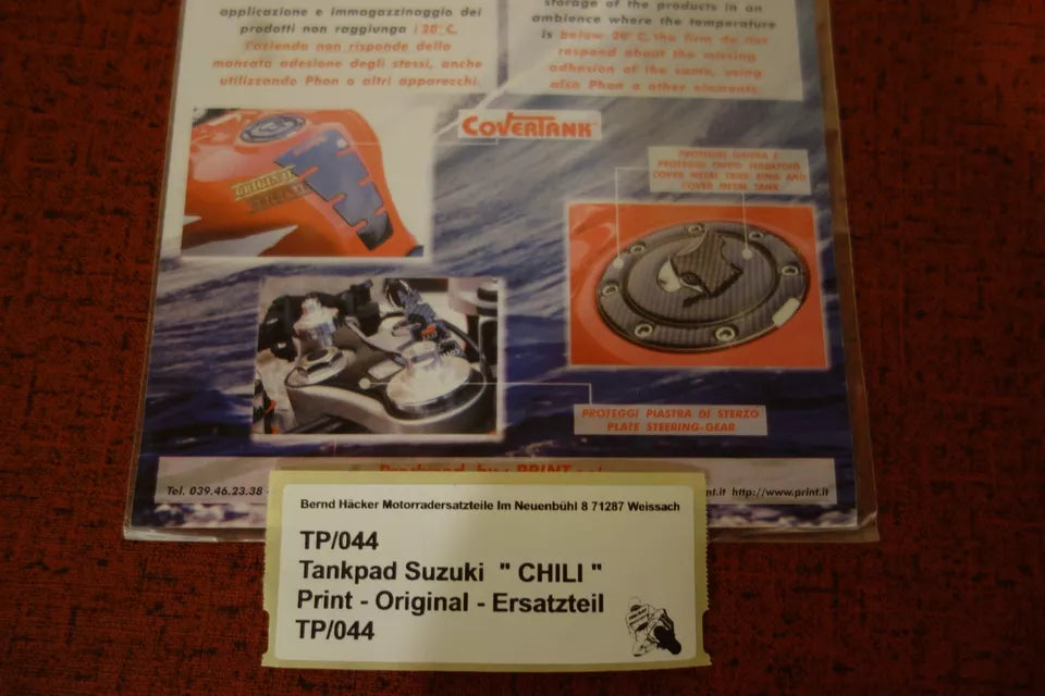 Tankpad _ Tankschutz _ Suzuki _ Pierfrancesco Chili _ mit Foto _ beste Qualität