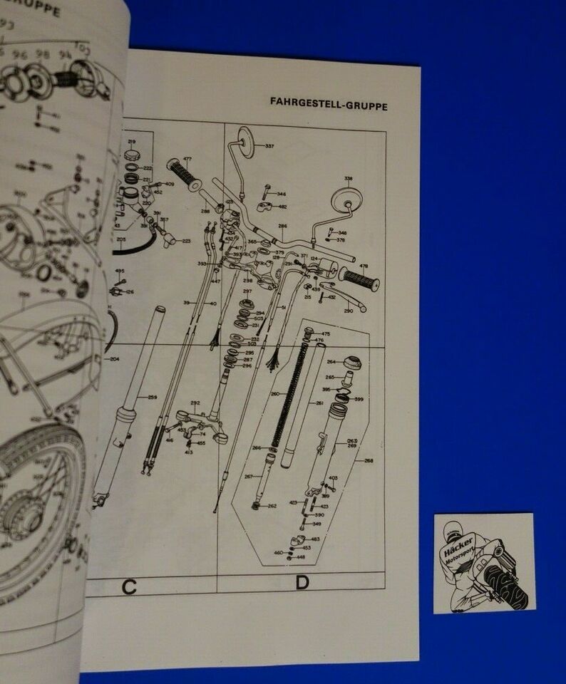 Spare parts catalogue _ Parts list _ PARTSLIST _ CB 400 F _ Year of manufacture 1974 - 1975