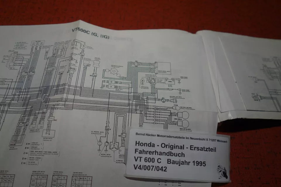 Driver's Manual _ Owners Manual _ Manuel du Conducteur _ VT 600 C _ Year of manufacture 1995