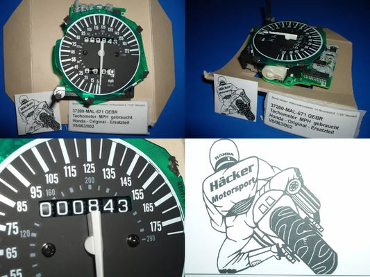 Tachometer _ SPEEDOMETER _ MPH _ CBR 600 F _ Bj 1995 - 1996 _ 37200-MAL-671