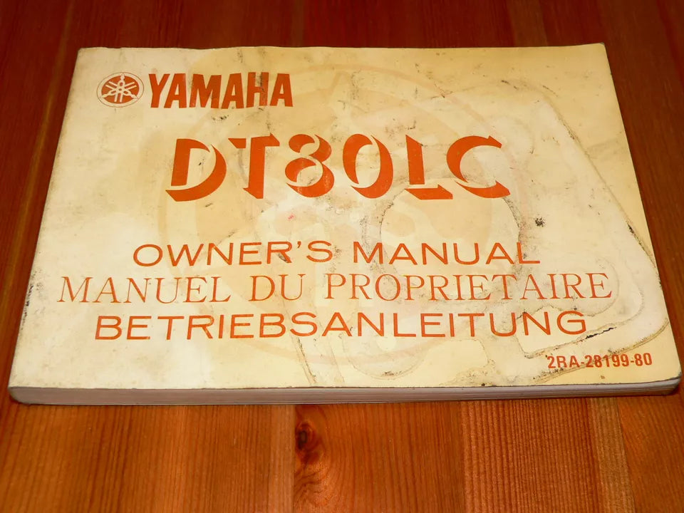 Driver's Manual _ Owners Manual _ DT 80 LCII _ DT80 LC2 _ 1987-1989 2R8-28199-80