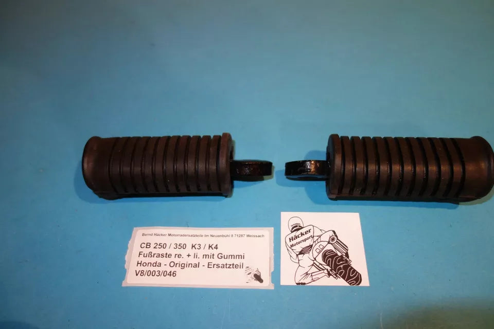 Original _ Fußrasten mit Fußrastengummi _ rechts + links _ CB 250 / 350 K3 / K4